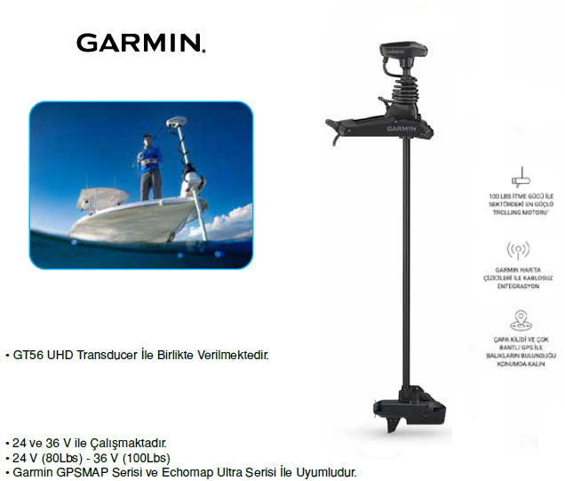 "GARMİN KRAKEN SANAL ÇIPA SİYAH 63"""