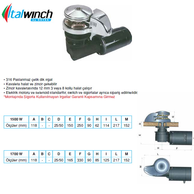 SMART PLUS ZİNCİR IRGATI 1500 W-12 V 08 MM ZİNCİR