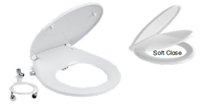 SEAFLO TAHARET MUSLUKLU TUVALET KAPAĞI 37X47 CM