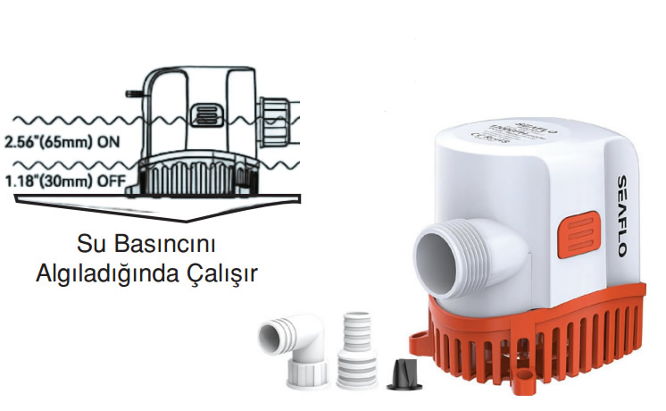 SEAFLO OTOMATİK SİNTİNE POMPASI 800 GPH 12 V