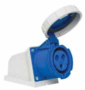 SU GEÇİRMEZ EĞİK GÖVDELİ PRİZ 16 AMPER