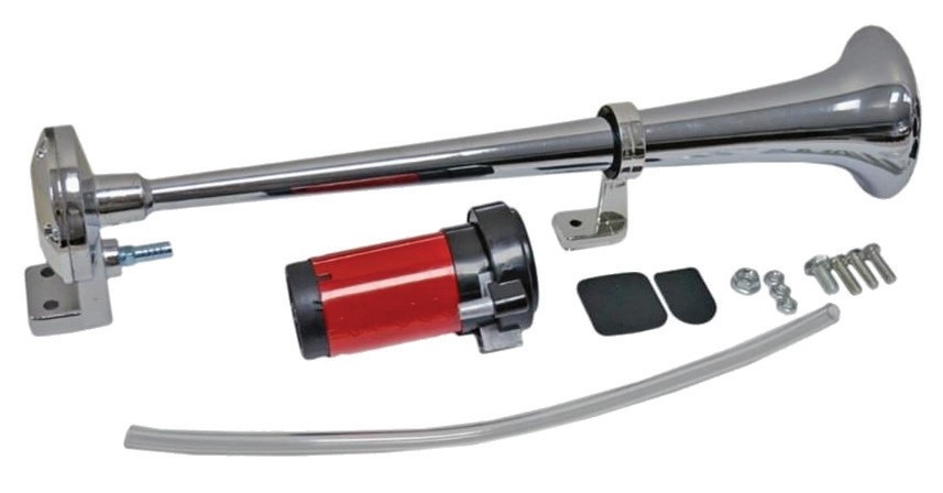 CARUB KROM HAVALI KORNA TEKLİ BORULU 12V 45CM