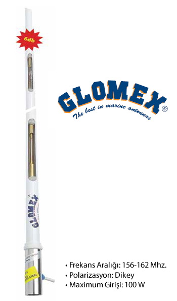 VHF TELSİZ ANTENİ RA 1225 FİBERGLAS/2.4 MT