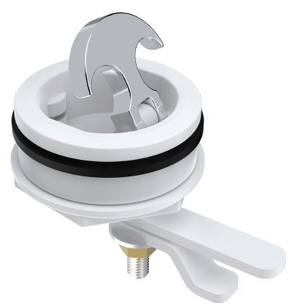 GÖMME KULP ÇEVİRMELİ BEYAZ ÇAP:68 MM