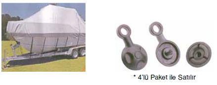 BRANDA VE TENTE GERGİ APARATI YUVARLAK 4'LÜ PAKET