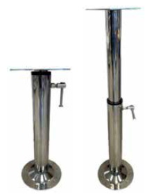 MASA VE KOLTUK AYAĞI 2 KADEMELİ KROM 53-90 CM