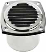 YUVARLAK HAVALANDIRMA ÇAP:100 MM BORU TİPİ KROM