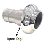 EGZOZ ÇIKIŞI ÇEKVALFLİ 40 MM İÇTEN DİŞLİ