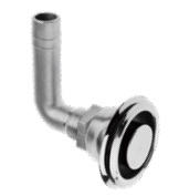 "HAVA FİRARI FLANŞLI DİRSEK 5/8"" KROM"