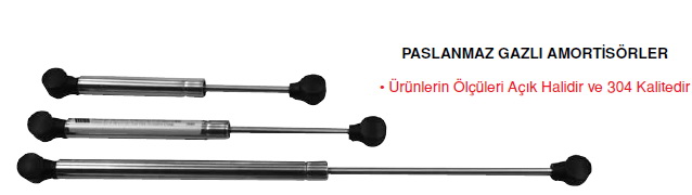 MORS GAZLI AMORTİSÖR   6X190 MM 10KGF